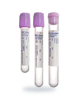BD Vacutainer® Venous Blood Collection Tube Whole Blood K2 EDTA 13 X 75 mm 3 mL, Hemogard™, Plastic, 100/Bx
